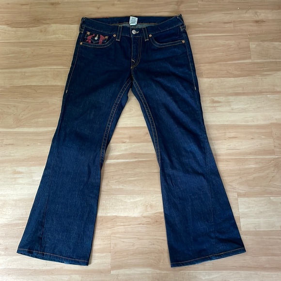 True religion joey jeans painted pocket - Picture 1 of 13